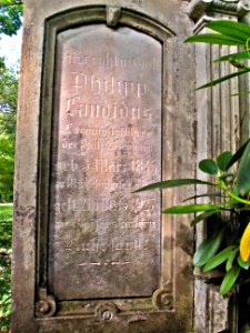Grabstein Pfälzische Eisenbahn