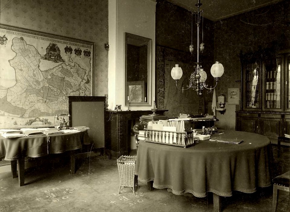 Gouvernementsgebouw aan de Jansstraat, de kamer van de griffier, Inventarisnummer NL-HlmNHA 1100 KNA006009138