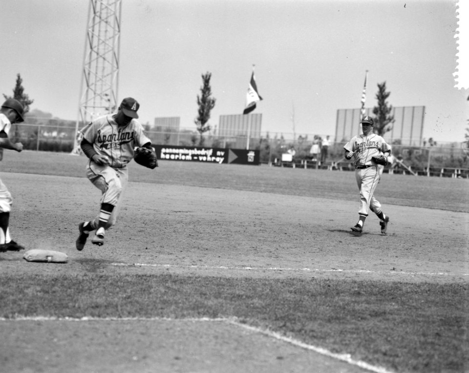 Haarlemse Honkbalweek Spelmoment tussen Grand Rapids Sullivans tegen England Sp, Bestanddeelnr 915-3289