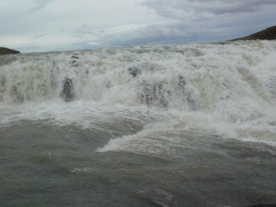 Gullfoss upper falls closeup