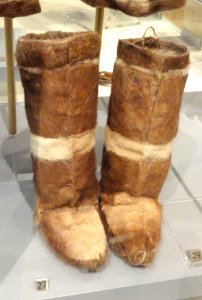 Girl's outer stockings, Inuit, southern Baffin Island, Hudson Bay, 1910-1914 - Royal Ontario Museum - DSC00305 photo