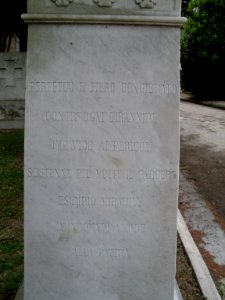 Giannelli Antonio - tomba particolare num 1