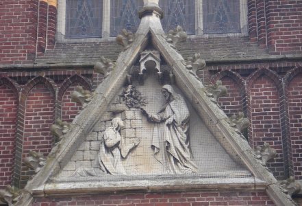Gilze en rijen kunstwerk christus zegent maria magdalena