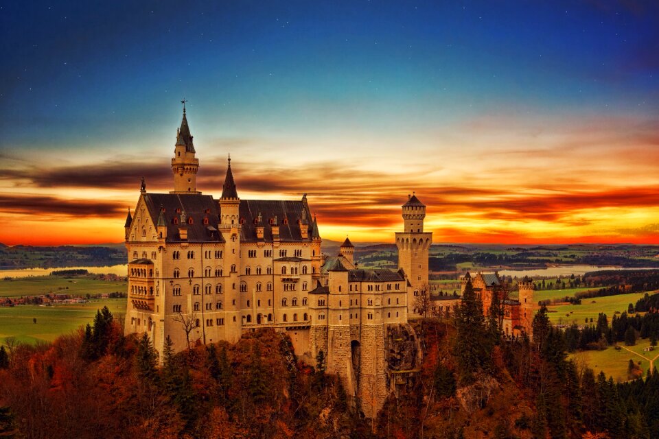 Castle blue sky
