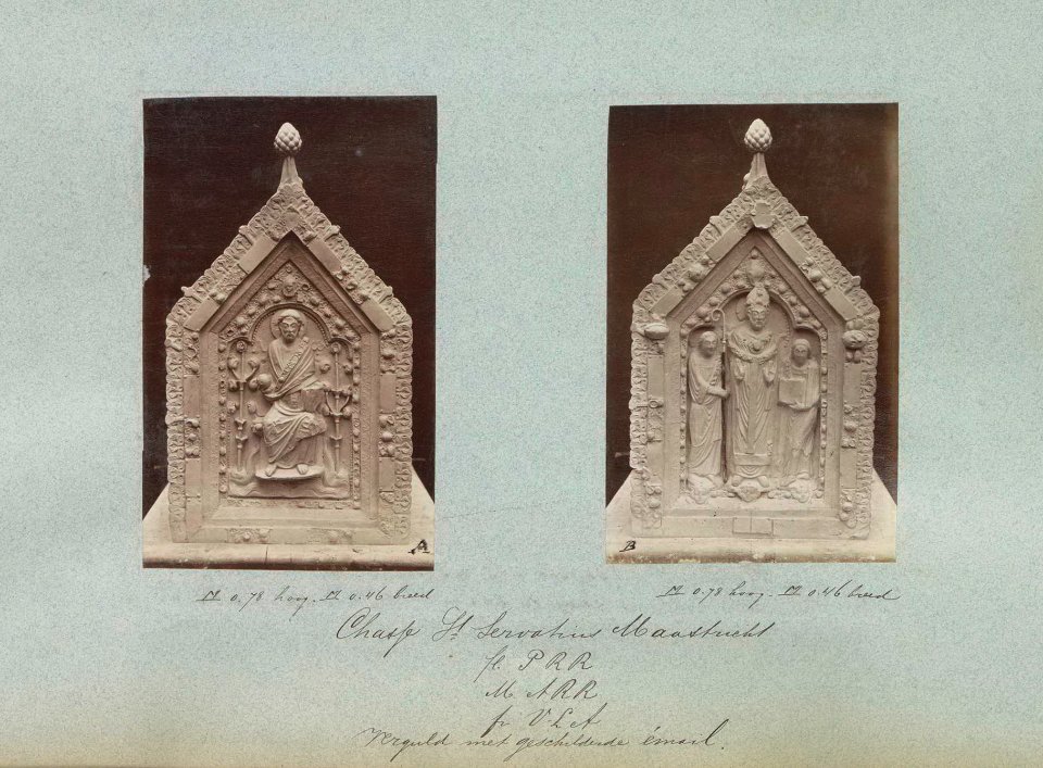 Gipsafgietsel van de Noodkist uit Maastricht (Rijksmuseum, ca 1875-1900) - 1