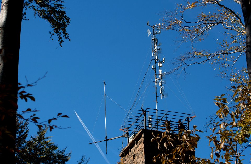 Galyatető, top of the viewing tower in 2012