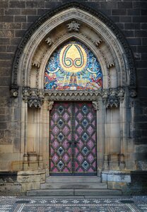 Temple church historical door