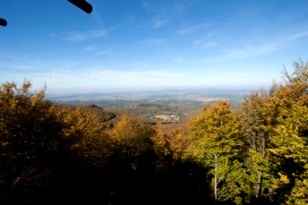 Galyatető, view from the top of the tower towards north