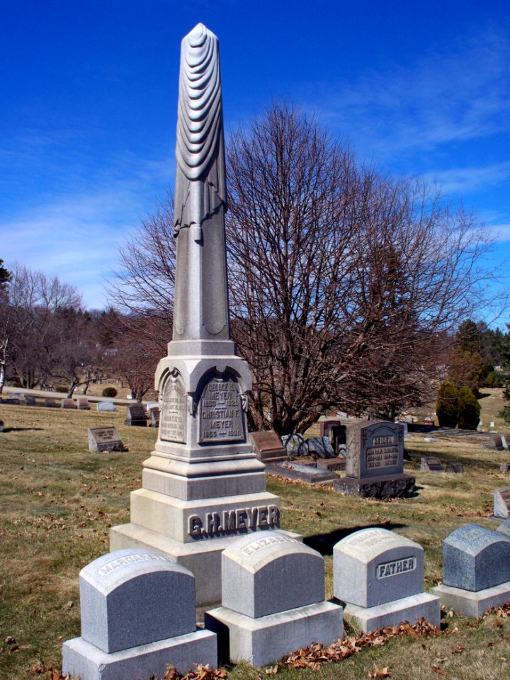 G H Meyer monument, Mount Royal Cemetery, 2015-03-22, 01