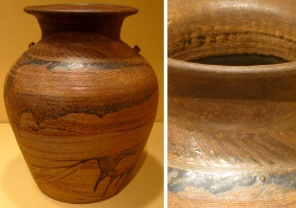 Glazed stoneware baluster jar from Thailand, Sankampaeng ware, 14th-15th century, HAA