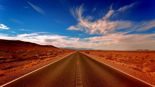 Blue sky clouds photo