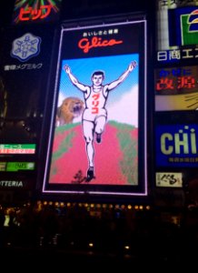 Glico sign at night, 25th October 2014 (9) photo