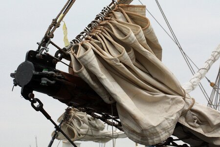 Equipment old sailing vessel