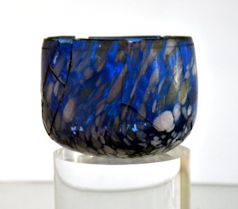 Gobelet Verre bleu Metz Cour d'Or 29012017