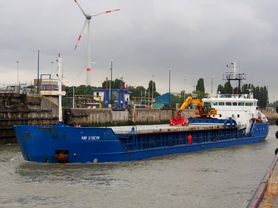 Hav Streym - IMO 9126625, leaving Zandvlietsluis, Port of Antwerp pic1