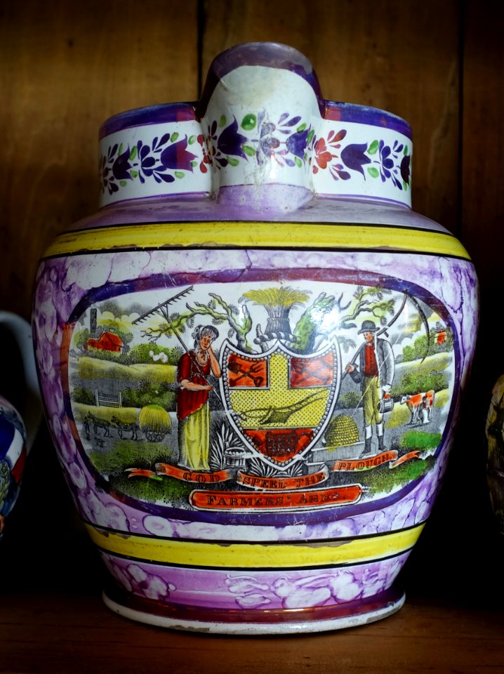 God Speed the Plough - Farmers' Arms - ceramic pitcher - DSC03860