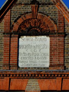 Hanover Lofts (former Finsbury Road Board School), Finsbury Road, Hanover, Brighton (January 2014) (Plaque)