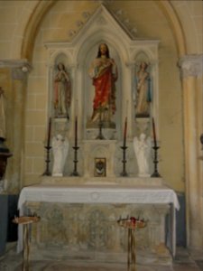 Hautot-l'Auvray (Seine-Mar.) église, autel latéral 01