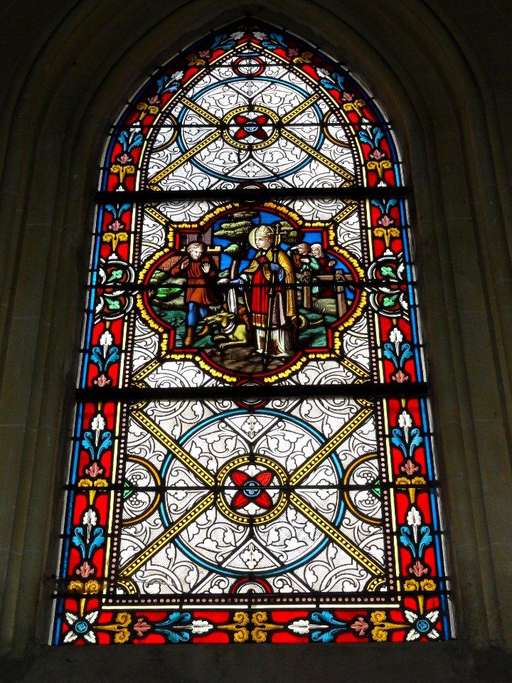 Hautot-l'Auvray (Seine-Mar.) église, vitrail 13