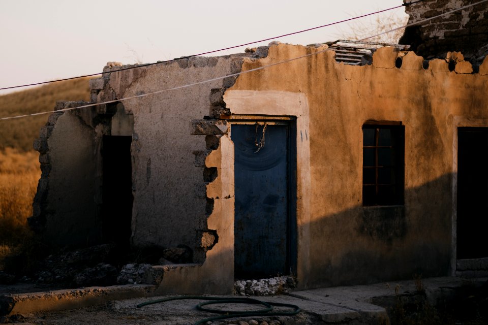 Home of an Ezidi family in their village of Solagh in Sinjar District, after its decimation by the Islamic State 14