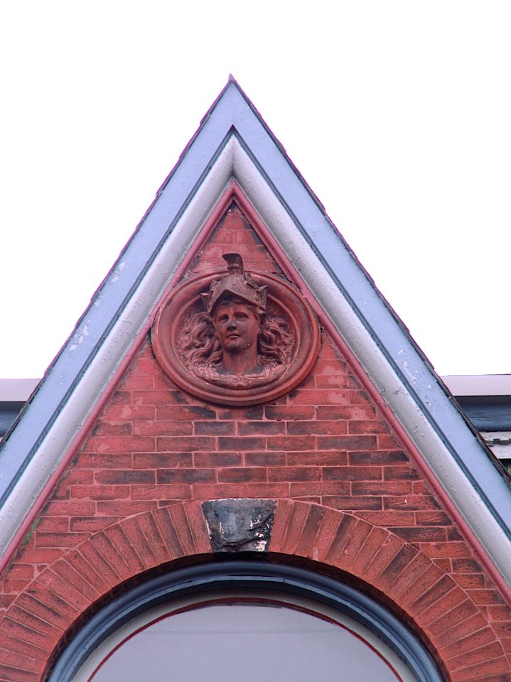 House on Sarah Street, Helmeted Head, South Side, Pittsburgh, 2020-01-11, 01