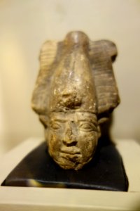 Head of a Pharoah, Egypt, stone - Fitchburg Art Museum - DSC08611