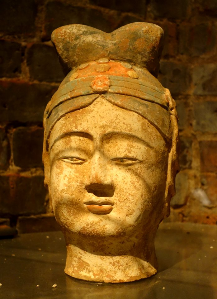 Head of a prince, China, Tang dynasty, c. 600-900 AD - Kulenovic Collection - Karlskrona, Sweden - DSC08405