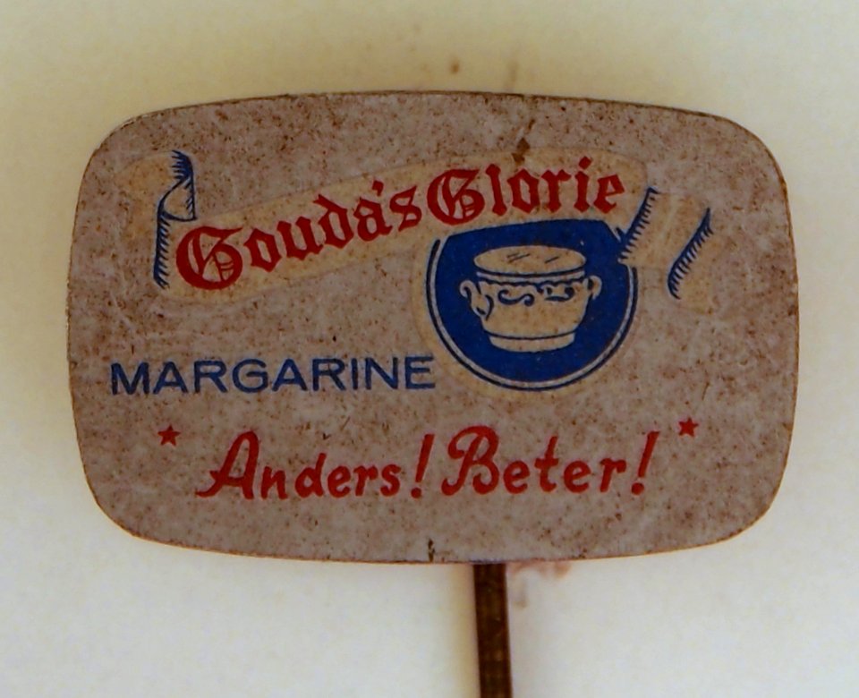 Gouda's Glorie margarine, reclame speldje