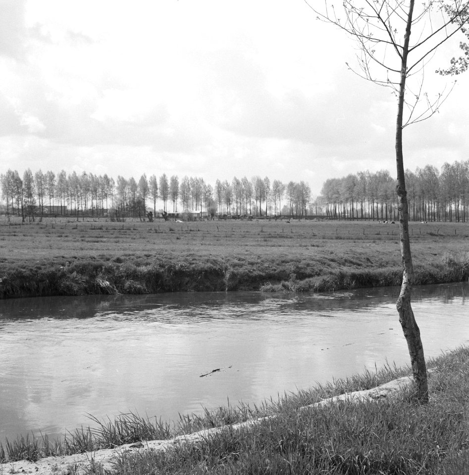 Graven en verbeteren van kanalen, aanleggen bruggen, bruggen, gasthuisbrug, esch, Bestanddeelnr 160-0771