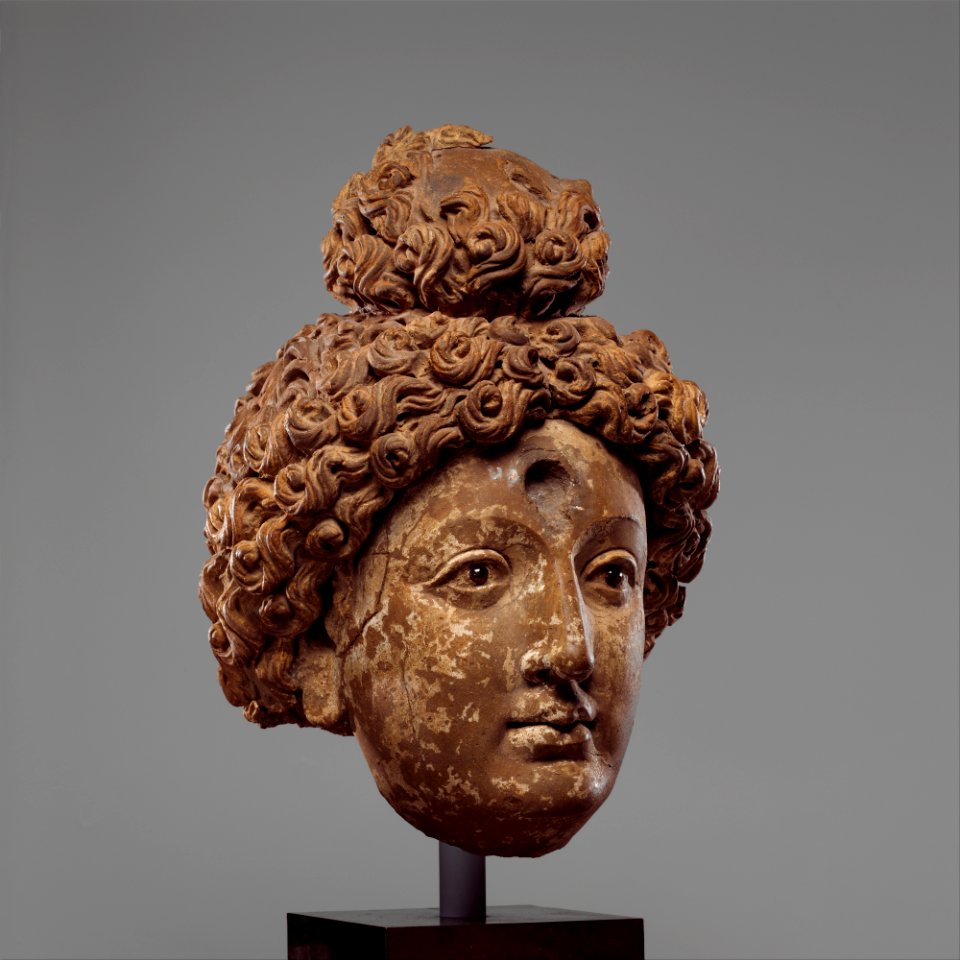 Head of a Buddha or Bodhisattva (5th-6th century), probably Hadda, Tapa Shotor