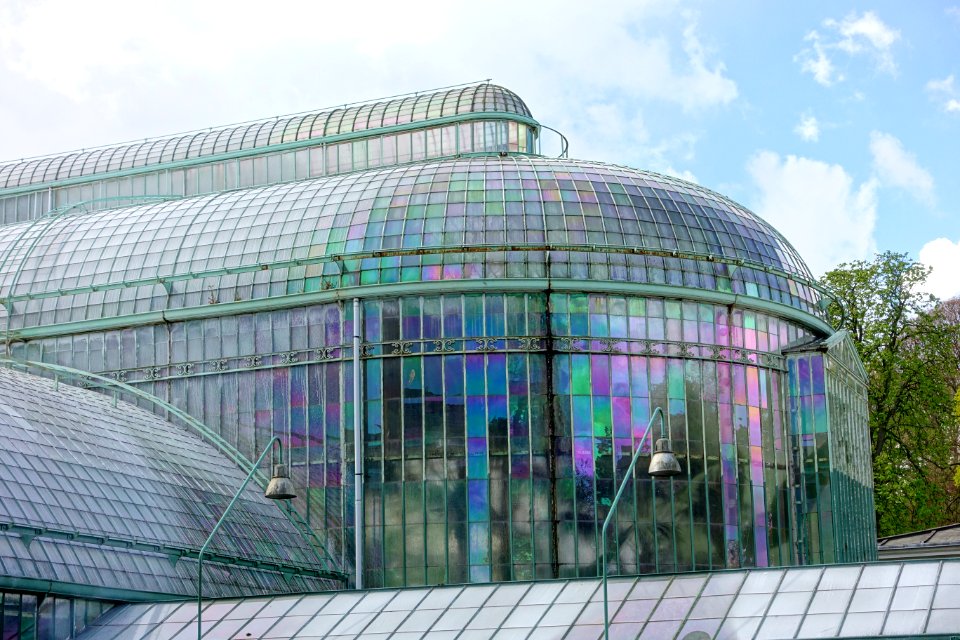 Greenhouse view - Royal Castle of Laeken - Brussels, Belgium - DSC07154