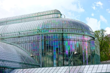 Greenhouse view - Royal Castle of Laeken - Brussels, Belgium - DSC07154