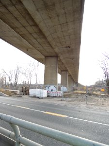 Großdeubener Pleißebrücke die Bundesstraße 2 überführend -Untersicht-S-72- im März 2018