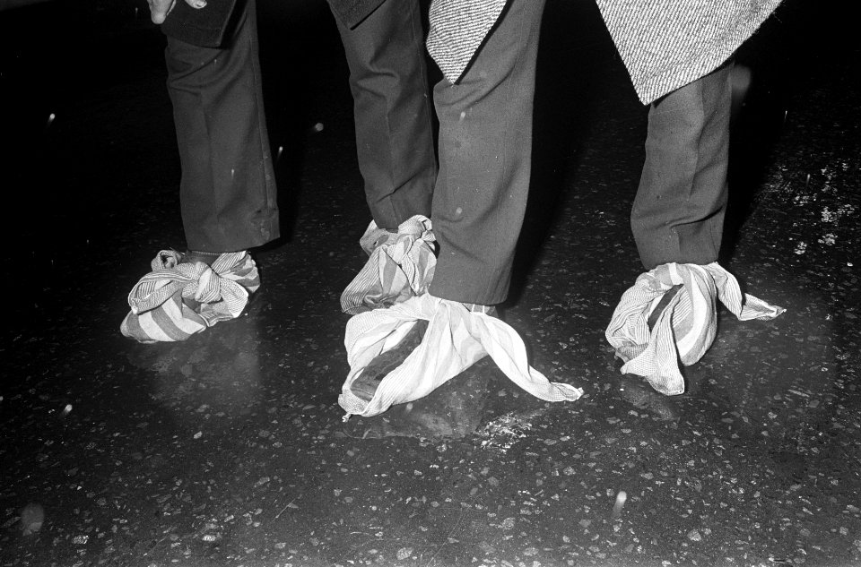 Handdoeken om schoenen tegen de gladheid, Bestanddeelnr 918-4583