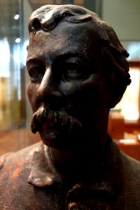 Henry Morton Stanley by Charlotte Dubray, plaster, presented by the Duke of Southerland to the Royal Geographic Society - Royal Museum for Central Africa - DSC06683