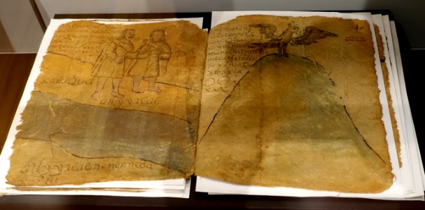 Hemenway Codex (Huixquilucan Codex), Mexico, c. 1660-1750, manuscript in Nahuatl language on bark fiber - Peabody Museum, Harvard University - DSC06071