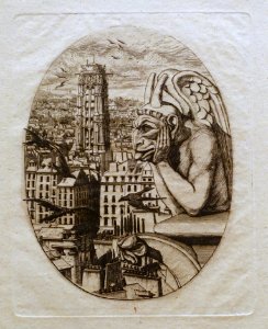Le Stryge by Charles Méryon, 1853, etching - Museum Berggruen - DSC03816