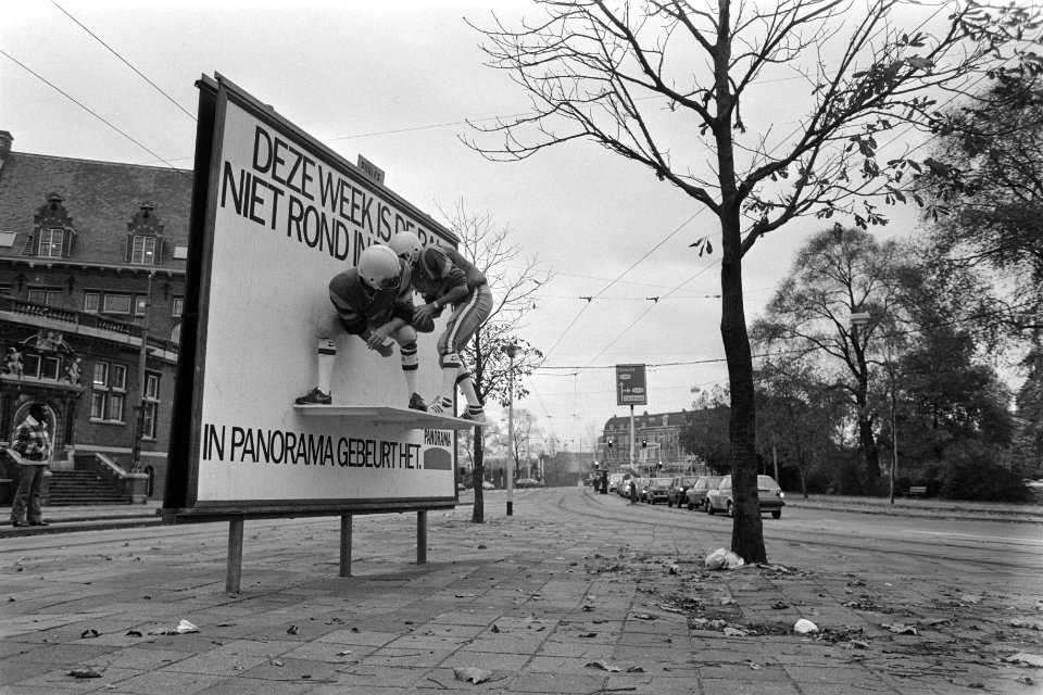 Levende reclame voor Panorama aan Mauritskade te Amsterdam, Bestanddeelnr 933-8039