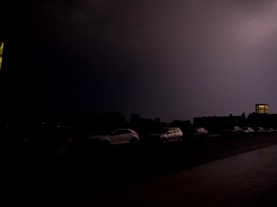 Lightning at thunderstorm from Spandauer-See-Brücke 72