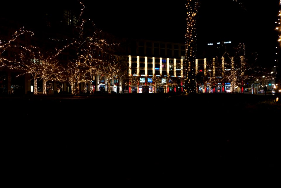 Leipziger Platz Berlin-Mitte at night 2021-01-17 01