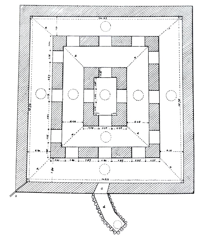 Les Aqueducs antiques de Lyon, Montauzan, 1909, page 322, figure 126, citerne romaine du Grand Séminaire de Lyon