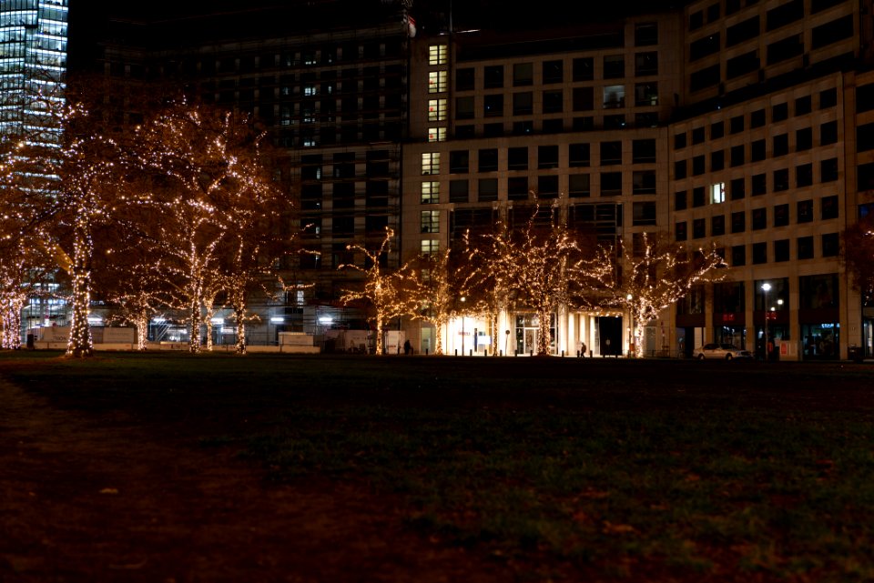 Leipziger Platz Berlin-Mitte at night 2021-01-17 05