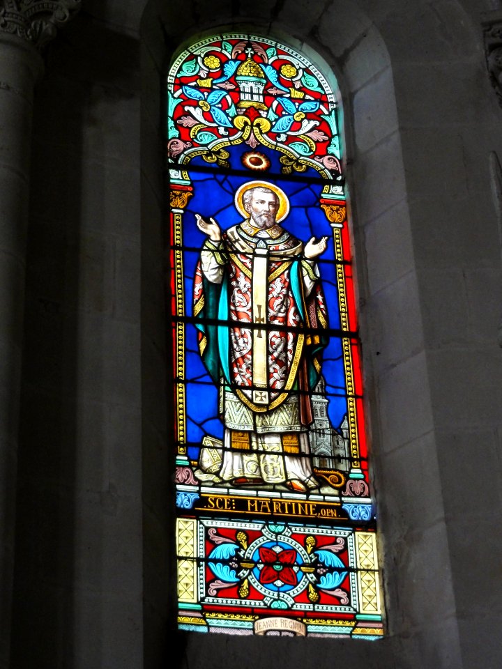 Les Ormes (Vienne) église, vitrail 08