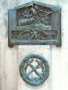 Lest We Forget detail - World War I Memorial - Marlborough, MA - DSC04387