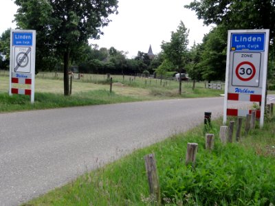 Linden (Cuijk) welcome sign