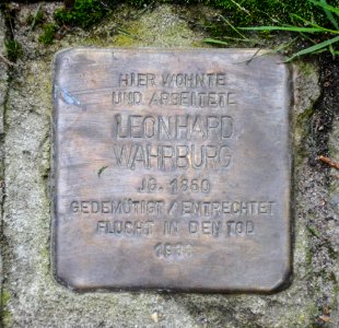 Lemgo - 2014-09-27 - Stolperstein Leonhard Wahrburg