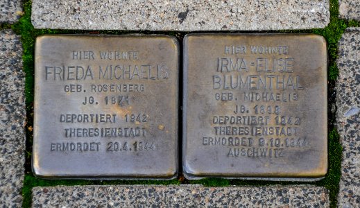 Lemgo - 2014-09-27 - Stolpersteine Frieda Michaelis, Irma-Elise Blumenthal