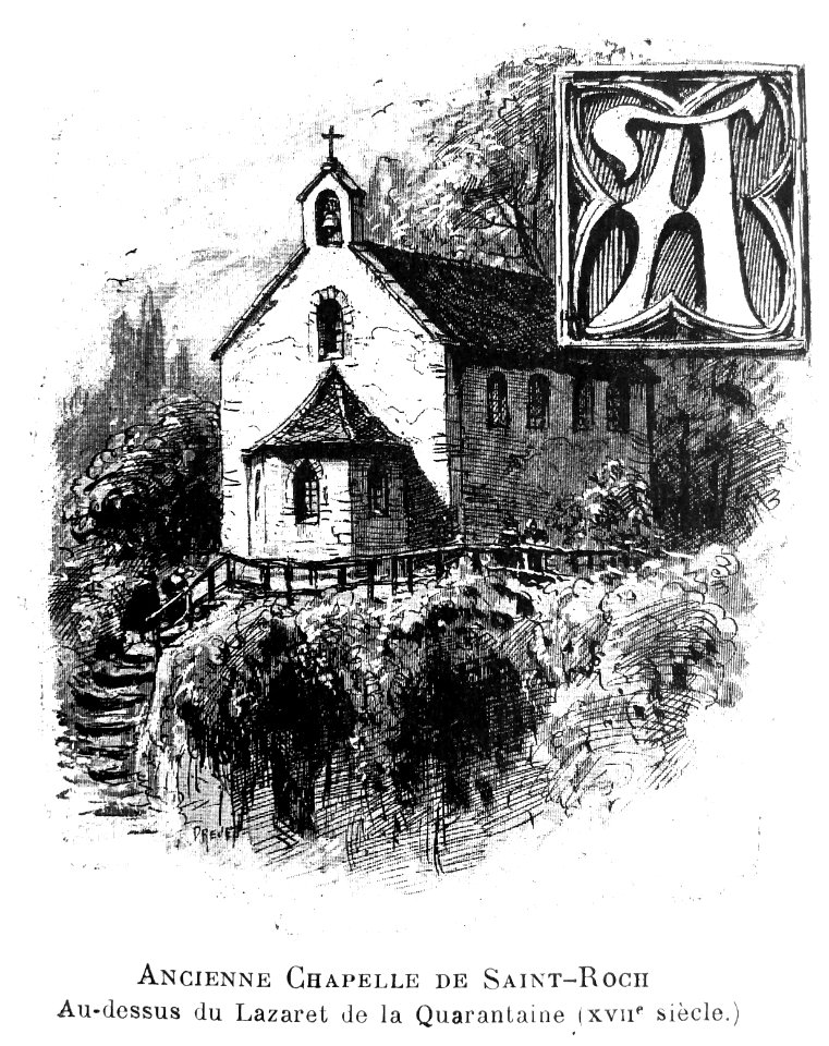 Le Lyon de nos pères, Vingtrinier et Drevet, 1901, page 022, dessin de Joannès Drevet, ancienne chapelle de Saint-Roch