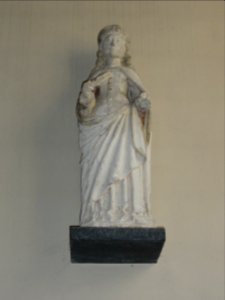 La Frénaye (Seine-Mar.) église, statue d'une sainte