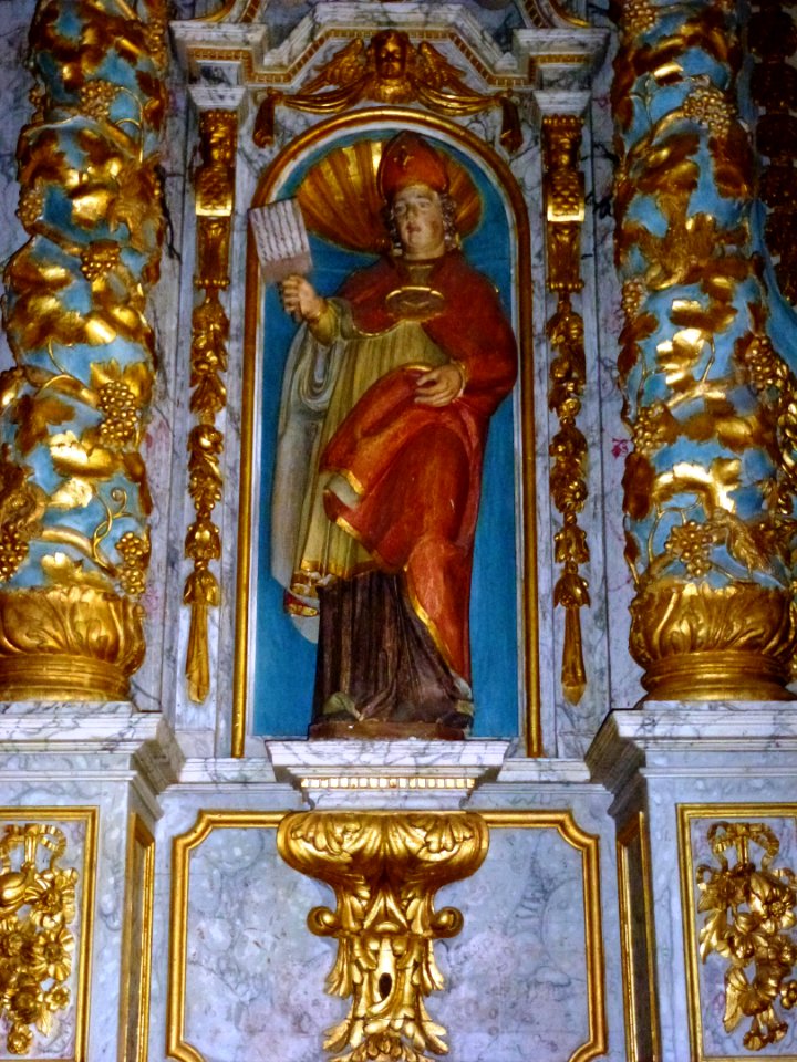 La Ferrière-sur-Risle (Eure, Fr) église Saint-Georges, retable, detail 02